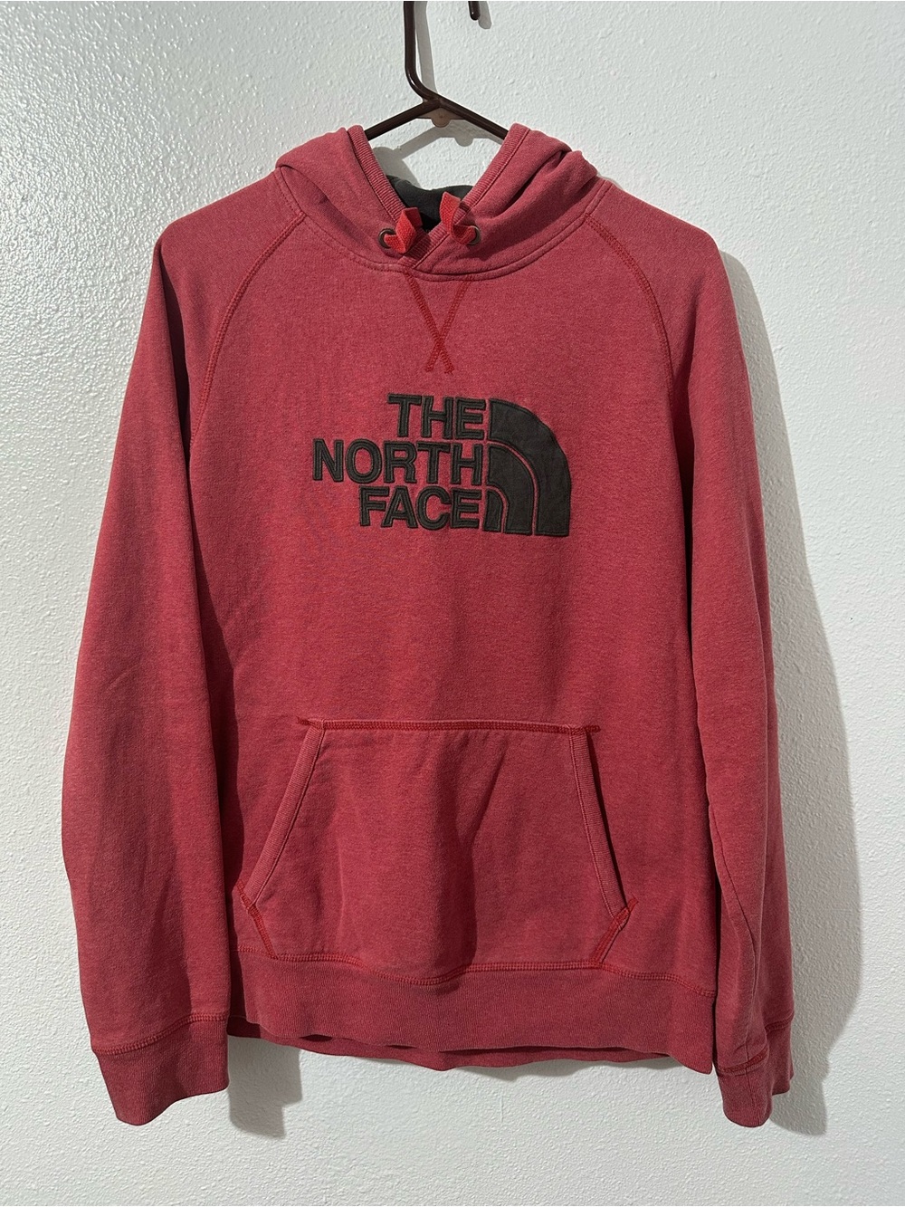 The North Face Men's Brick Red Crewneck Hoodie Sweatshirt XL